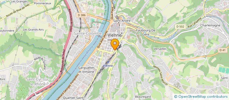 localisation de l'entreprise ORION BURO à VIENNE