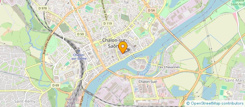 localisation de l'entreprise ORION CAPITAL à CHALON-SUR-SAONE