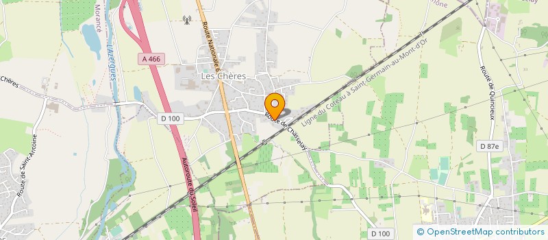 localisation de l'entreprise ORION COMMUNICATION  LES CHERES