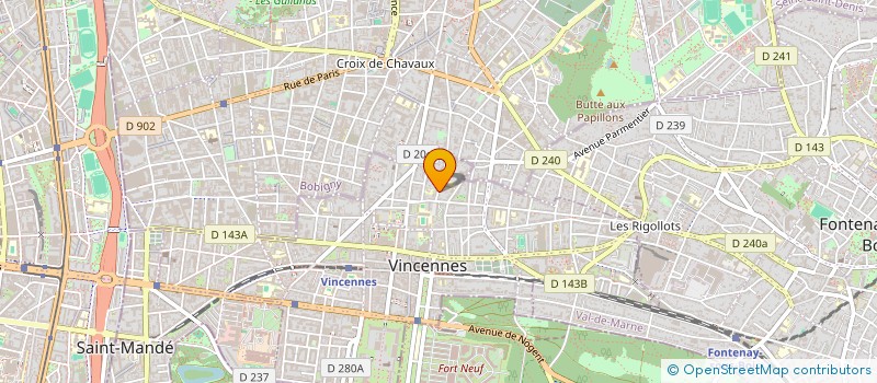 localisation de l'entreprise ORION COMMUNICATION à VINCENNES