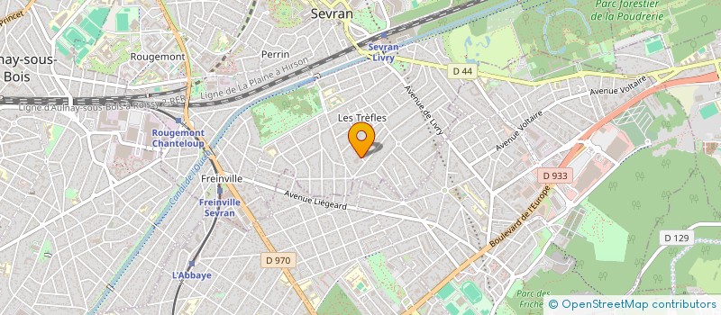 localisation de l'entreprise ORION CONSTRUCTION à SEVRAN
