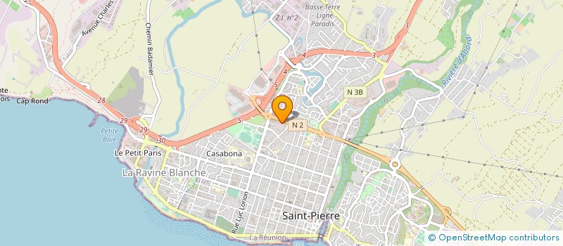 localisation de l'entreprise ORION EXPERTISE COMPTABLE à SAINT-PIERRE