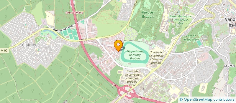 localisation de l'entreprise ORION HOLDING  VANDUVRE-LES-NANCY