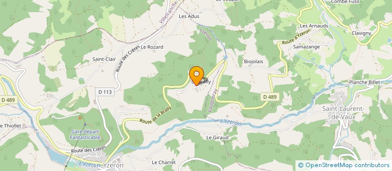 localisation de l'entreprise ORION IMMOBILIER  YZERON