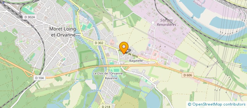 localisation de l'entreprise ORION INFORMATIQUE ET CONSEILS  MORET-LOING-ET-ORVANNE