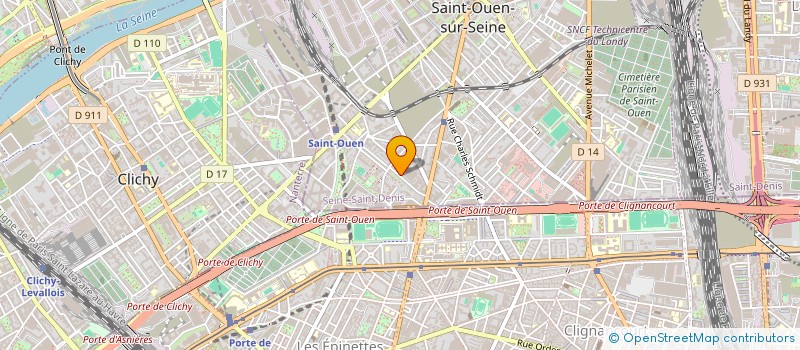 localisation de l'entreprise ORION LOGISTIC à SAINT-OUEN-SUR-SEINE