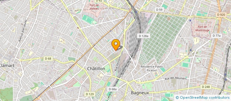 localisation de l'entreprise ORION LOUVEAU  CHATILLON