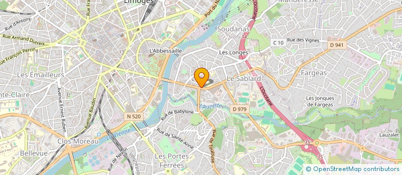 localisation de l'entreprise ORION PROMOTION à LIMOGES
