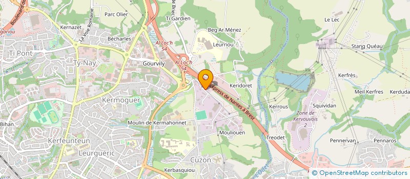 localisation de l'entreprise ORION PROMOTION à QUIMPER