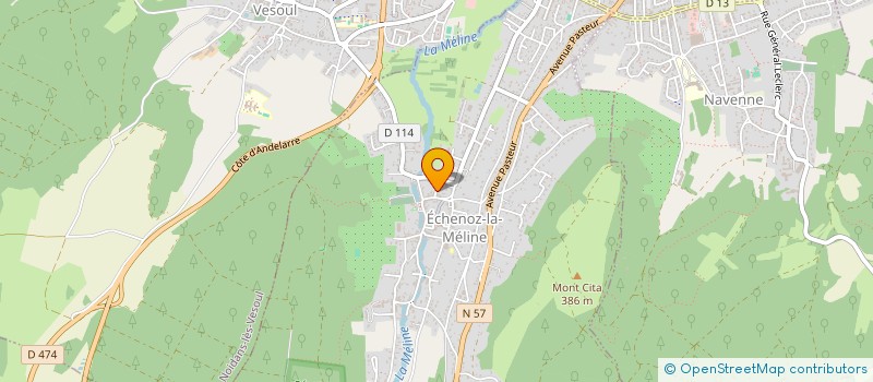 localisation de l'entreprise ORION SERVICES 70  ECHENOZ-LA-MELINE