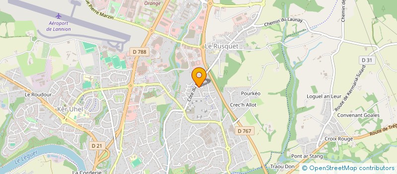 localisation de l'entreprise ORION SIMULATION  LANNION
