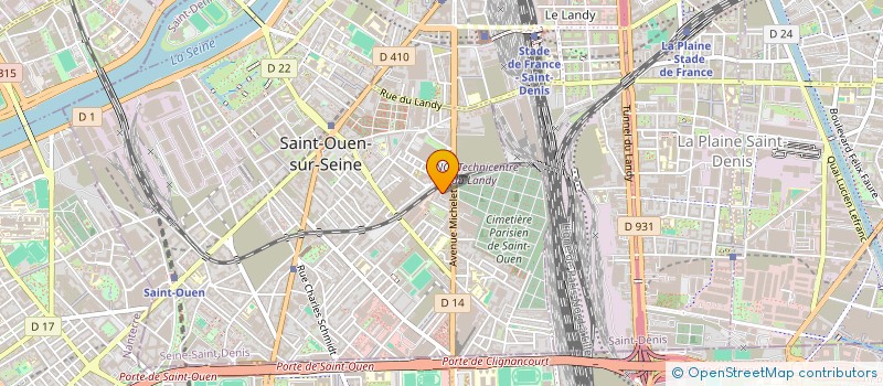 localisation de l'entreprise ORION WAY à SAINT-OUEN-SUR-SEINE