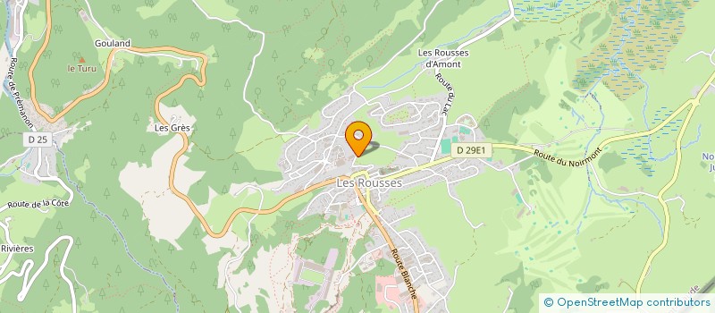 localisation de l'entreprise ORION105  LES ROUSSES