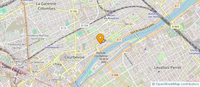 localisation de l'entreprise ORIONI à COURBEVOIE