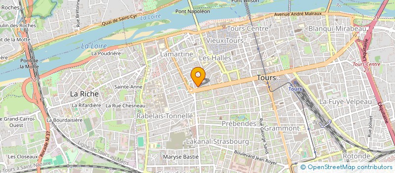 localisation de l'entreprise ORIONIS à TOURS