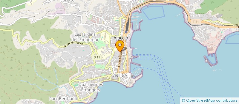 localisation de l'entreprise ORIS 1 à AJACCIO