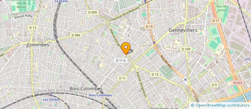 localisation de l'entreprise ORIS à BOIS-COLOMBES