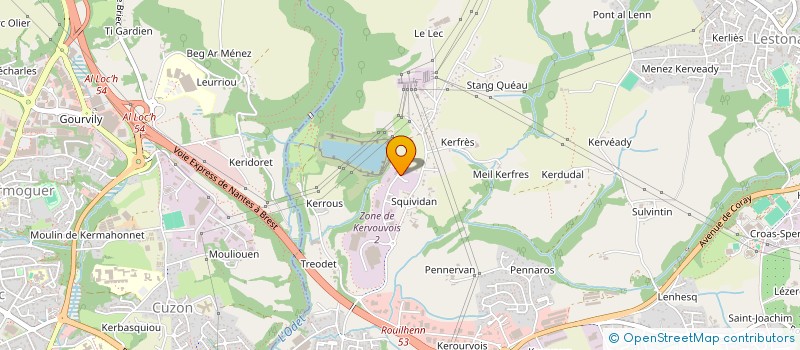 localisation de l'entreprise ORIS FORMATIONS  ERGUE-GABERIC