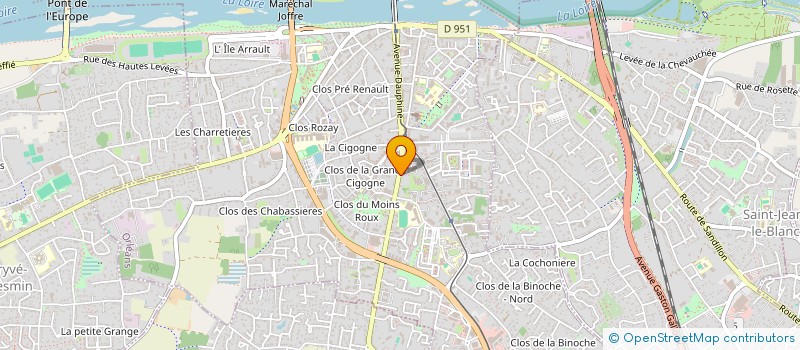 localisation de l'entreprise ORIS IMMOBILIER à ORLEANS