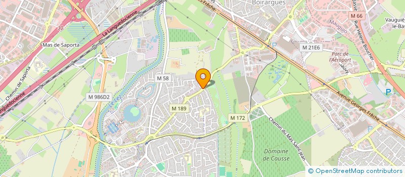 localisation de l'entreprise ORIS SA à LATTES