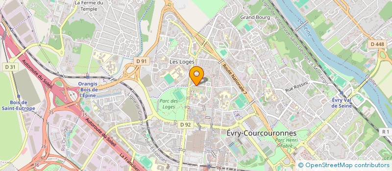 localisation de l'entreprise ORIS TECHNOLOGIES à EVRY-COURCOURONNES