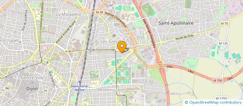 localisation de l'entreprise ORISA à DIJON