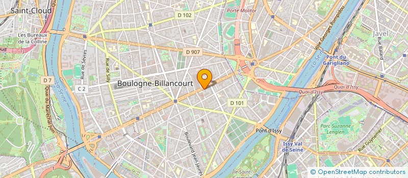 localisation de l'entreprise ORISAP CONSEIL à BOULOGNE-BILLANCOURT