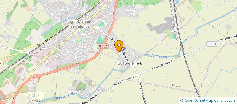 localisation de l'entreprise ORISON  SAINT-MARCEL-LES-VALENCE