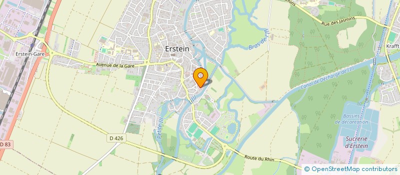 localisation de l'entreprise ORITECH  ERSTEIN