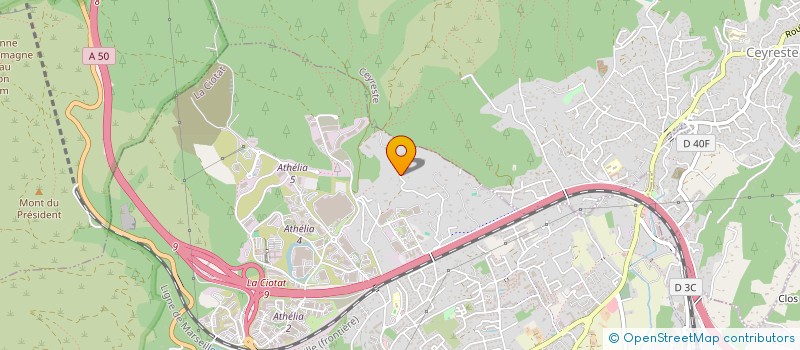 localisation de l'entreprise ORIUS  LA CIOTAT