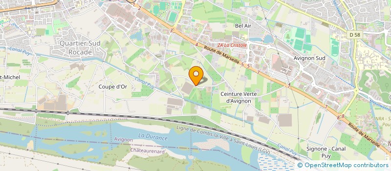 localisation de l'entreprise ORIUS  AVIGNON