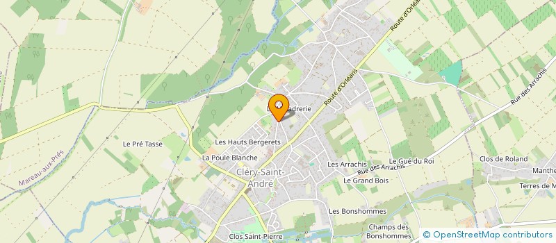 localisation de l'entreprise ORIUS FINANCES à CLERY-SAINT-ANDRE