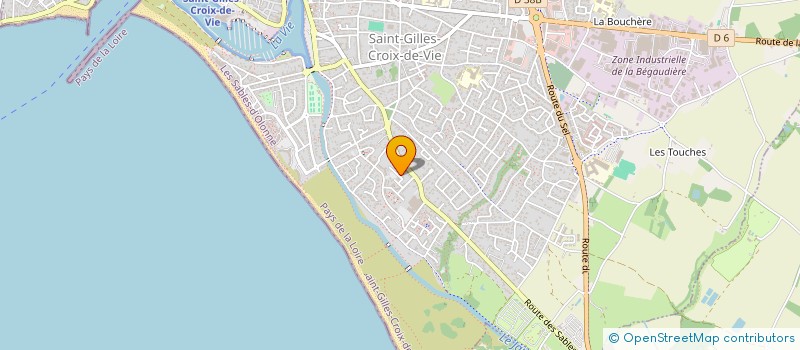 localisation de l'entreprise ORIWAY à SAINT-GILLES-CROIX-DE-VIE