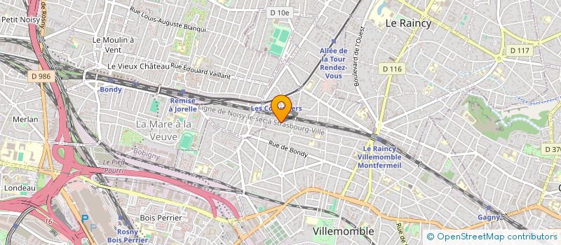 localisation de l'entreprise ORIWELL  VILLEMOMBLE