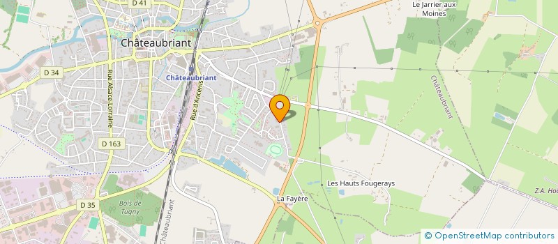 localisation de l'entreprise ORIWORK  CHATEAUBRIANT
