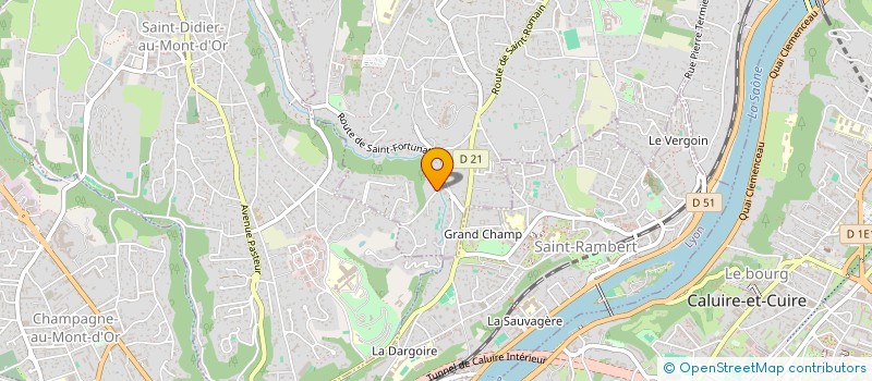 localisation de l'entreprise ORIXHA  SAINT CYR AU MONT D'OR