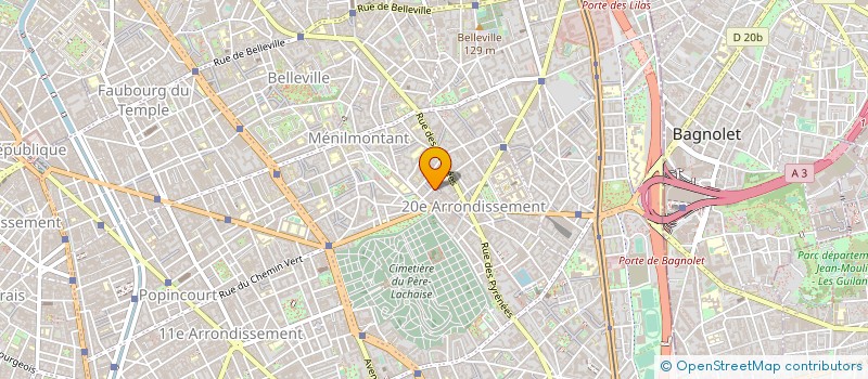 localisation de l'entreprise ORIZA  PARIS