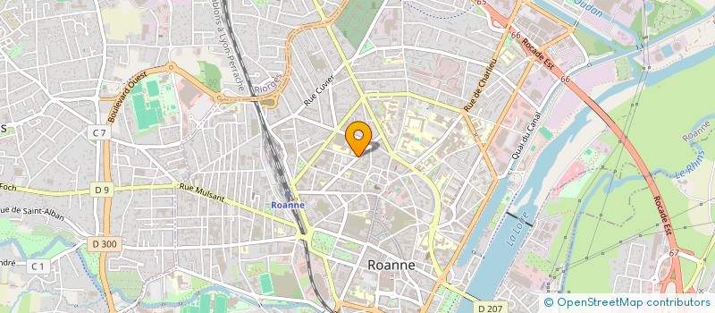 localisation de l'entreprise ORIZEN  ROANNE