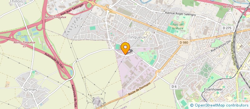 localisation de l'entreprise ORIZON  ORMES