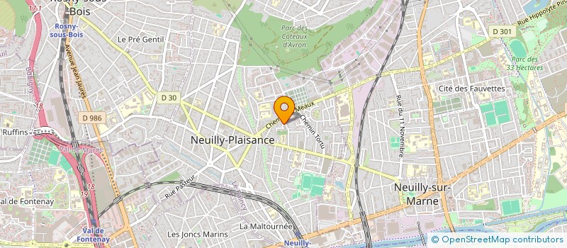 localisation de l'entreprise ORIZON-IT à NEUILLY-PLAISANCE