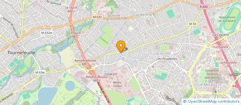 localisation de l'entreprise ORIZONS  TOURNEFEUILLE