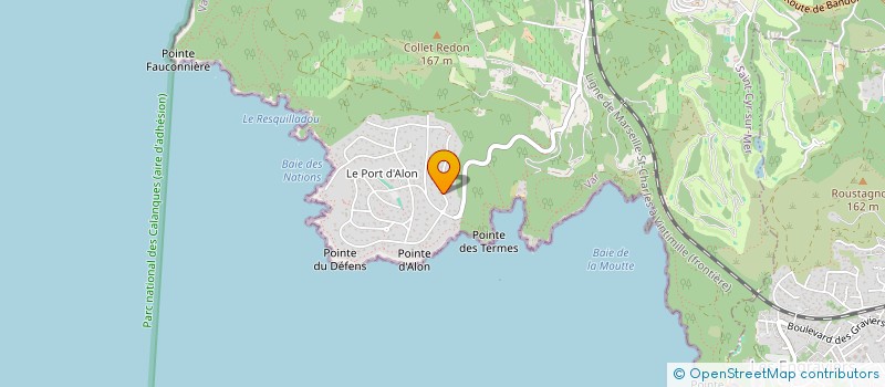 localisation de l'entreprise ORIZZONTE à SAINT-CYR-SUR-MER