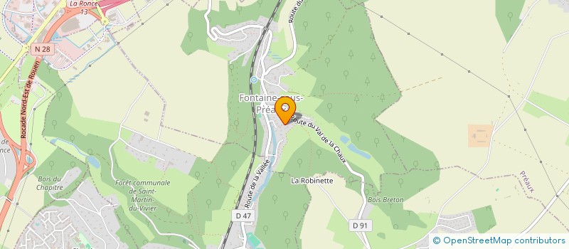 localisation de l'entreprise ORJ SAS  FONTAINE-SOUS-PREAUX