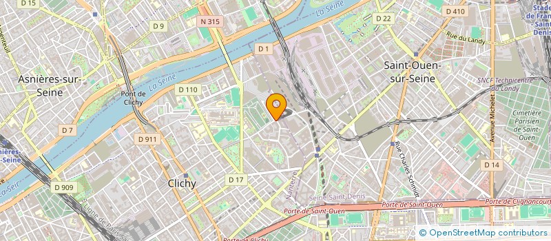 localisation de l'entreprise ORJANE STUDIO à CLICHY
