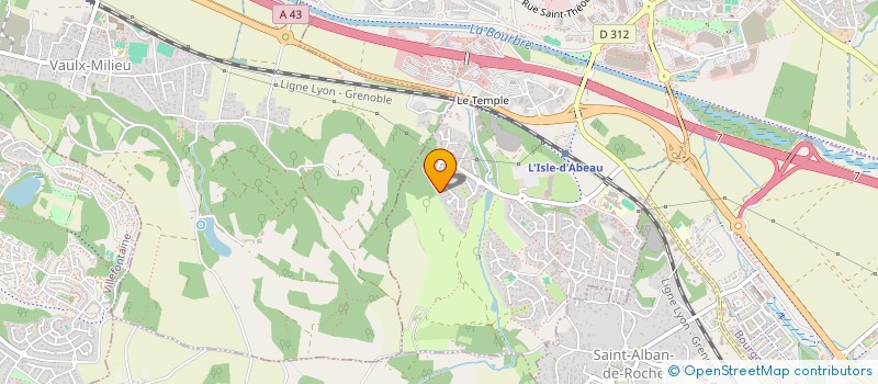 localisation de l'entreprise ORJEM  L'ISLE-D'ABEAU