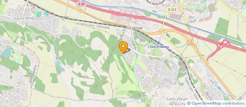 localisation de l'entreprise ORJEM-P  L'ISLE-D'ABEAU