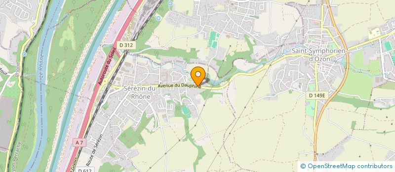 localisation de l'entreprise ORJOLLET à SEREZIN-DU-RHONE