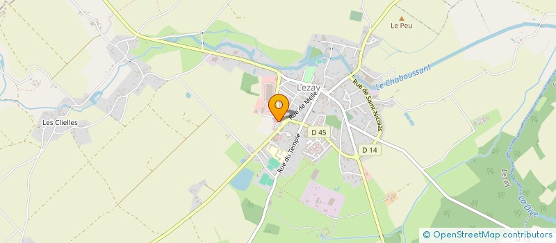 localisation de l'entreprise ORK'IDEE  LEZAY