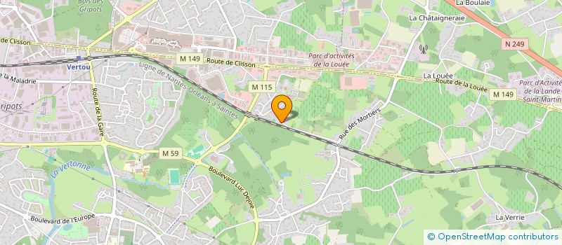 localisation de l'entreprise ORKA  VERTOU