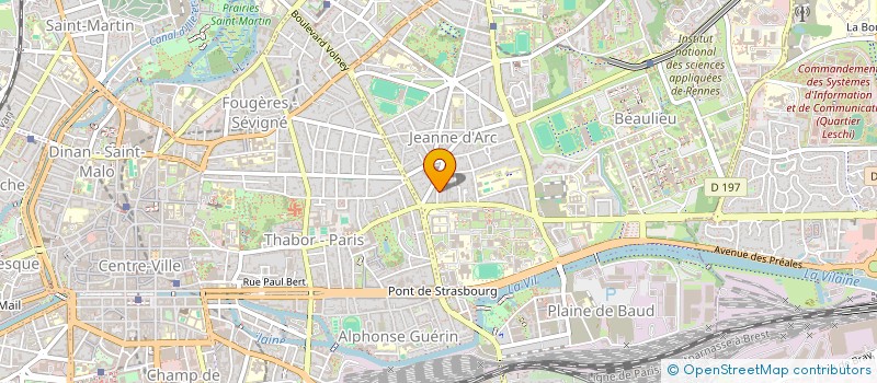 localisation de l'entreprise ORKADRE à RENNES